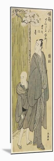 Listening to the Sound of Bouncing Ball (Matsumoto Koshiro IV), 1787-1795-Katsukawa Shuncho-Mounted Giclee Print