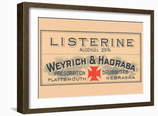 Listerine Alcohol 25%-null-Framed Art Print