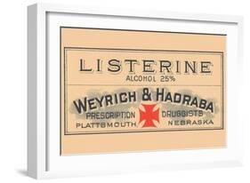 Listerine Alcohol 25%-null-Framed Art Print