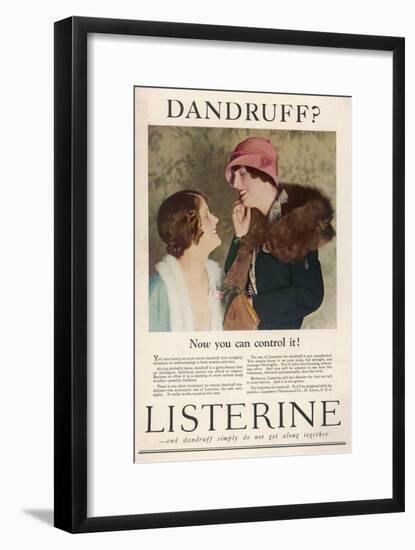 Listerine for the Control of Dandruff-null-Framed Art Print