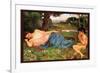 Listing to My Sweet Pipings-John William Waterhouse-Framed Premium Giclee Print