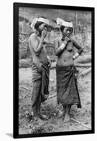 Lisum Women of Central Borneo, 1922-Charles Hose-Framed Giclee Print