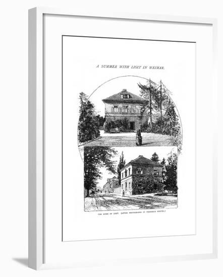 Liszt's Home at Weimar-null-Framed Giclee Print