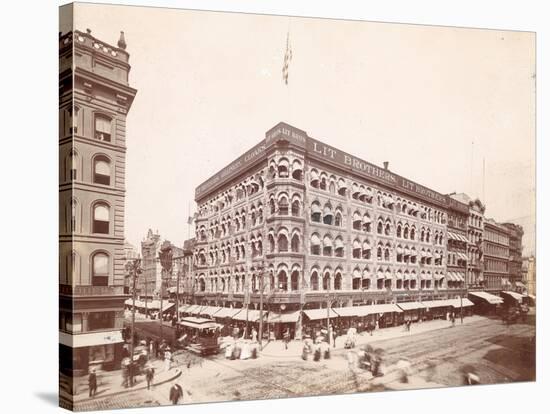 Lit Brothers, Market Street at 8th, Northeast Corner, 1898-null-Stretched Canvas