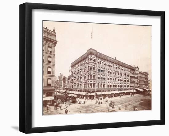 Lit Brothers, Market Street at 8th, Northeast Corner, 1898-null-Framed Photographic Print