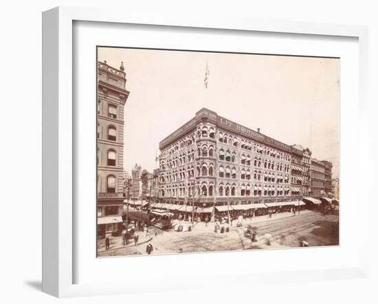 Lit Brothers, Market Street at 8th, Northeast Corner, 1898-null-Framed Photographic Print