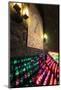 Lit Candles Within a Small Grotto, Benedictine Monastery, Barcelona, Spain-Paul Dymond-Mounted Photographic Print