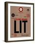 LIT Little Rock Luggage Tag I-NaxArt-Framed Art Print