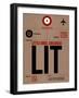 LIT Little Rock Luggage Tag I-NaxArt-Framed Art Print