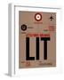 LIT Little Rock Luggage Tag I-NaxArt-Framed Art Print