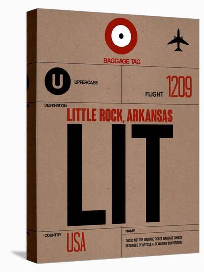 LIT Little Rock Luggage Tag I-NaxArt-Stretched Canvas