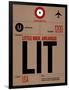 LIT Little Rock Luggage Tag I-NaxArt-Framed Art Print