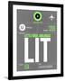 LIT Little Rock Luggage Tag II-NaxArt-Framed Art Print