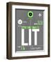 LIT Little Rock Luggage Tag II-NaxArt-Framed Art Print