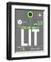 LIT Little Rock Luggage Tag II-NaxArt-Framed Art Print