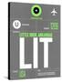 LIT Little Rock Luggage Tag II-NaxArt-Stretched Canvas