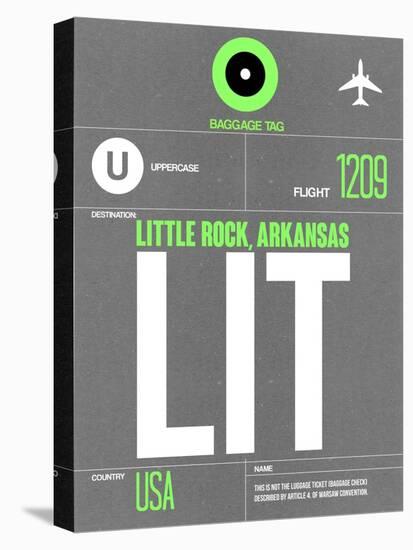 LIT Little Rock Luggage Tag II-NaxArt-Stretched Canvas