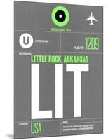 LIT Little Rock Luggage Tag II-NaxArt-Mounted Art Print