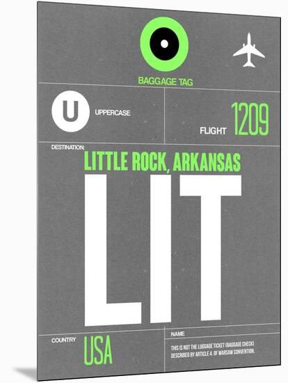 LIT Little Rock Luggage Tag II-NaxArt-Mounted Art Print