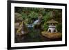 Lit Pagoda, Portland Japanese Garden, Portland, Oregon, USA, Pr-Michel Hersen-Framed Photographic Print