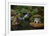 Lit Pagoda, Portland Japanese Garden, Portland, Oregon, USA, Pr-Michel Hersen-Framed Photographic Print