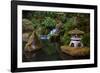 Lit Pagoda, Portland Japanese Garden, Portland, Oregon, USA, Pr-Michel Hersen-Framed Photographic Print