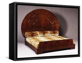 Lit Soleil Bed in Macassar Ebony, 1923-Emile Jacques Ruhlmann-Framed Stretched Canvas