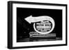 Lit Up Sign of El Rancho Vegas Advertising Milton Berle and Supporting Acts, Las Vegas, 1958-Allan Grant-Framed Photographic Print