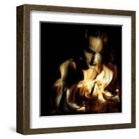 Lit-Gideon Ansell-Framed Premium Photographic Print