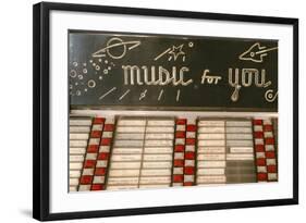 Litchfield, Illinois, USA. Route 66 Vintage Juke Box-Julien McRoberts-Framed Photographic Print