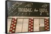 Litchfield, Illinois, USA. Route 66 Vintage Juke Box-Julien McRoberts-Framed Stretched Canvas