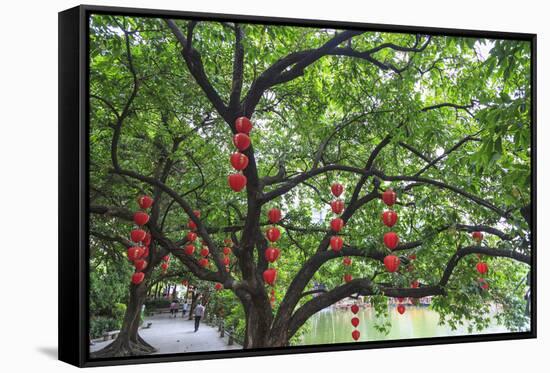 Litchi Bay Walkway and Park, Guangzhou, China-Stuart Westmorland-Framed Stretched Canvas