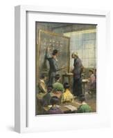 Literacy in Japan-Achille Beltrame-Framed Art Print