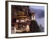 Literally Meaning Tiger's Nest, Taktsang, Built around Cave in Which Guru Padmasambava Meditated-Paul Harris-Framed Photographic Print