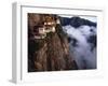 Literally Meaning Tiger's Nest, Taktsang, Built around Cave in Which Guru Padmasambava Meditated-Paul Harris-Framed Photographic Print