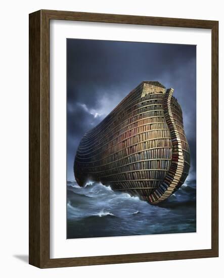 Literary Ark, Conceptual Artwork-SMETEK-Framed Photographic Print