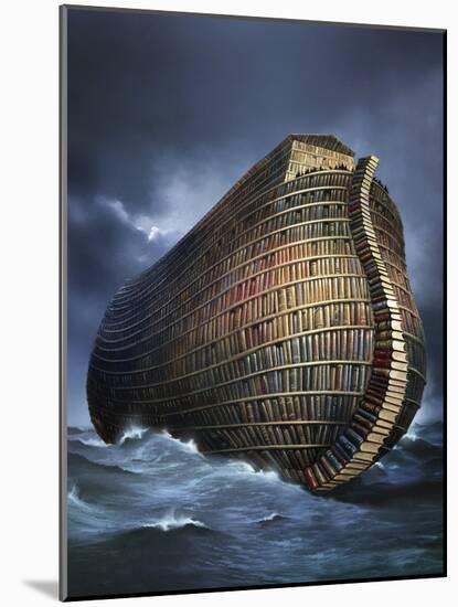 Literary Ark, Conceptual Artwork-SMETEK-Mounted Photographic Print