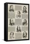 Literary Celebrities of Boston, US-null-Framed Stretched Canvas