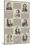 Literary Celebrities of Boston, US-null-Mounted Giclee Print