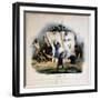 Literary Criticism, Caricature of Literary Critics Removing Passages from Books-Charles Joseph Travies De Villiers-Framed Giclee Print