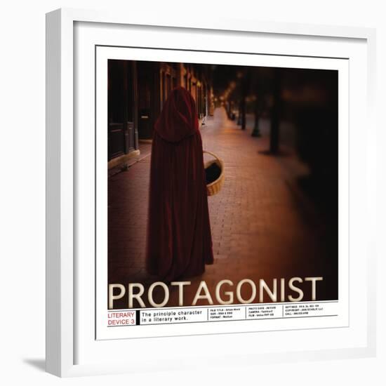 Literary Devices: Protagonist-Jeanne Stevenson-Framed Art Print