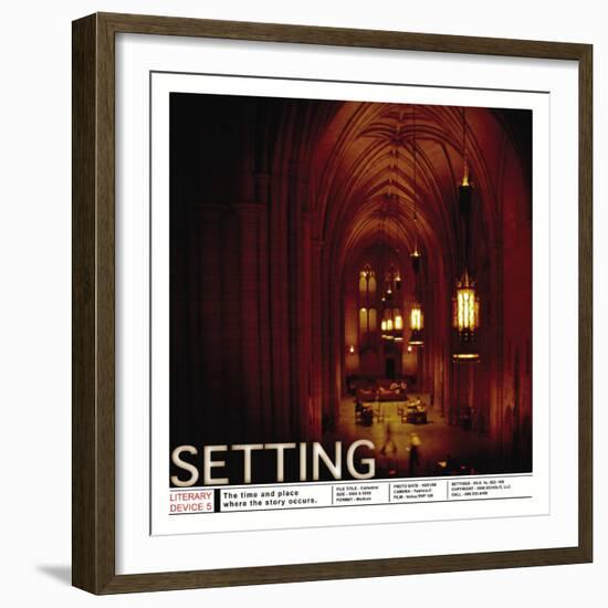 Literary Devices: Setting-Jeanne Stevenson-Framed Art Print