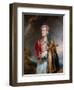 Literary history painting of English poet Lord Byron in Albanian Dress.-Vernon Lewis Gallery-Framed Art Print