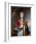 Literary history painting of English poet Lord Byron in Albanian Dress.-Vernon Lewis Gallery-Framed Art Print