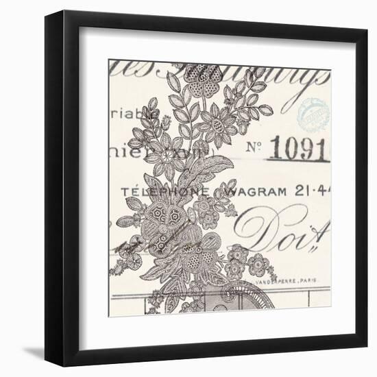 Literary Lace 1-Z Studio-Framed Art Print