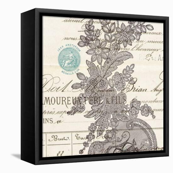 Literary Lace 3-Z Studio-Framed Stretched Canvas