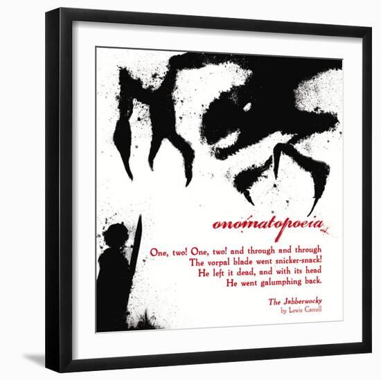 Literary Techniques: Onomatopoeia-Jeanne Stevenson-Framed Art Print