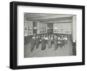 Literature Class, Blackheath Road Evening Institute, London, 1908-null-Framed Photographic Print