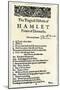 Literature: Frontispice of William Shakespeare's Play “Hamlet”. Reproduction.-null-Mounted Giclee Print