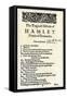 Literature: Frontispice of William Shakespeare's Play “Hamlet”. Reproduction.-null-Framed Stretched Canvas